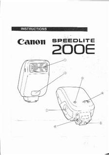 Canon 200 E manual. Camera Instructions.